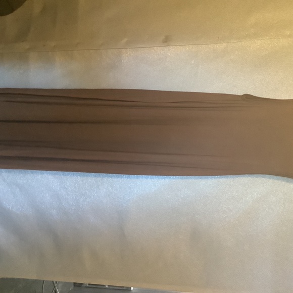 NWOT soft surrounding brown Maxi dress w pockets brown tall full length long - Picture 6 of 10